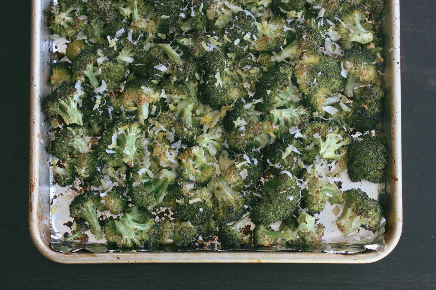 Roasted Broccoli with Parmesan Cheese & Lemon