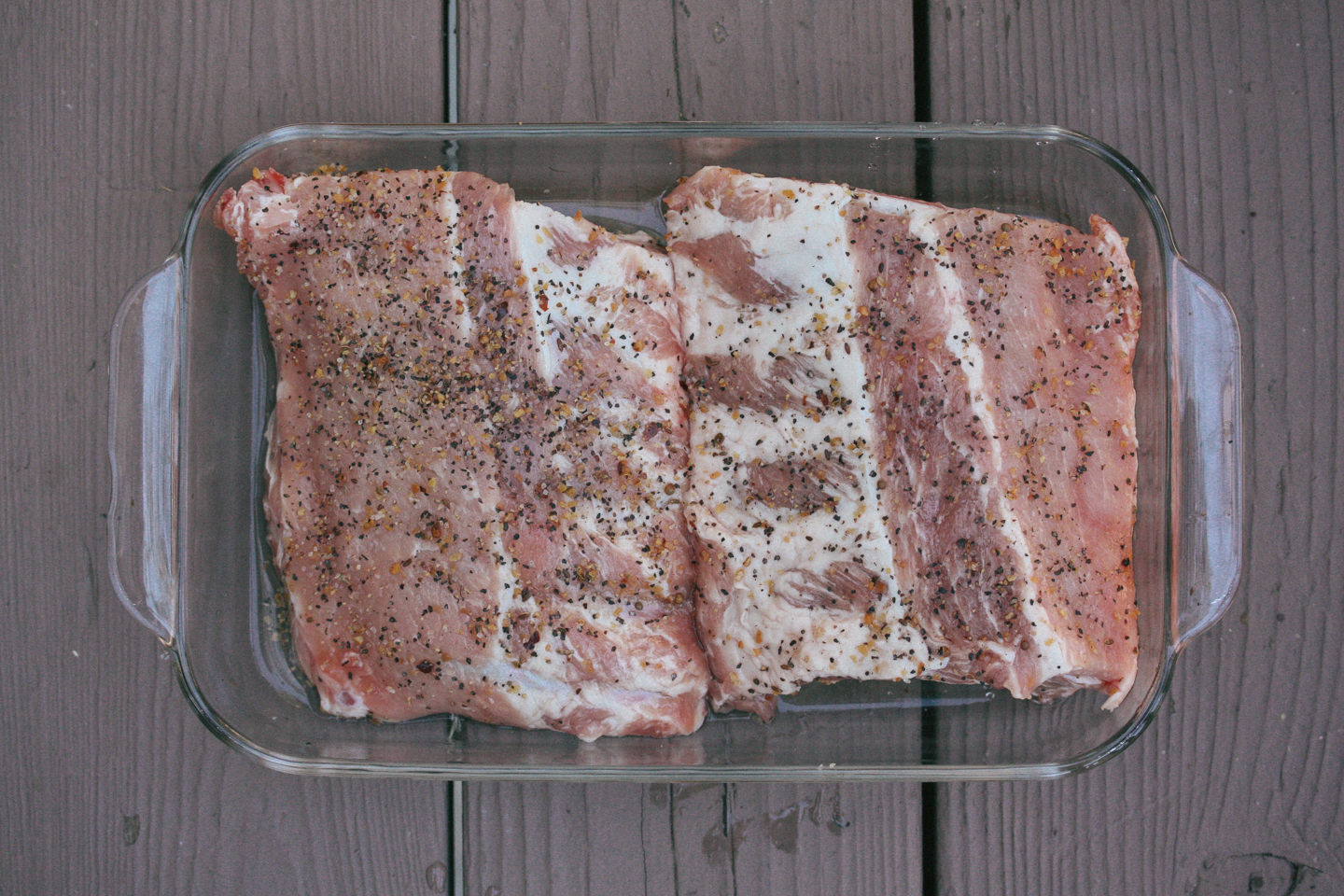 Ribs before the oven