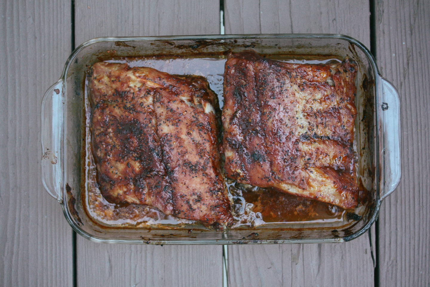 Ribs after the oven