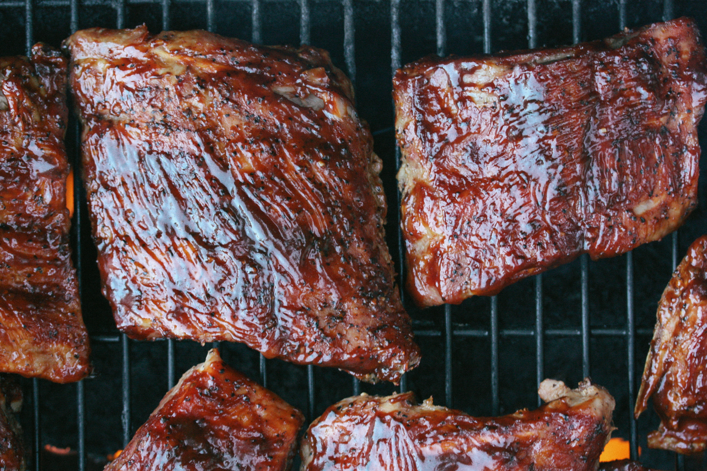 Ribs on the grill