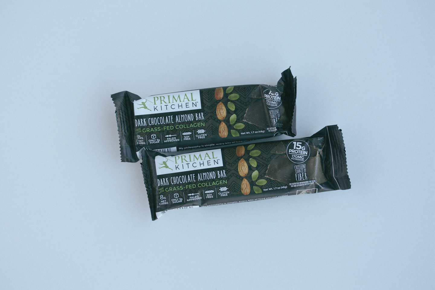 primal kitchen dark chocolate almond bar calories