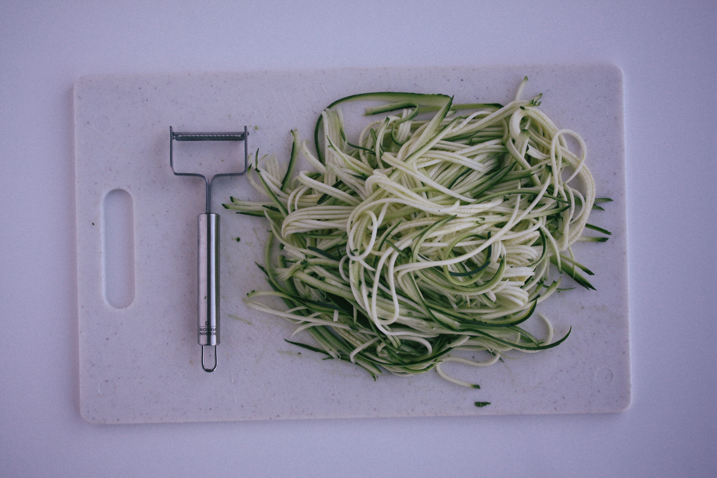 Zucchini before the microwave