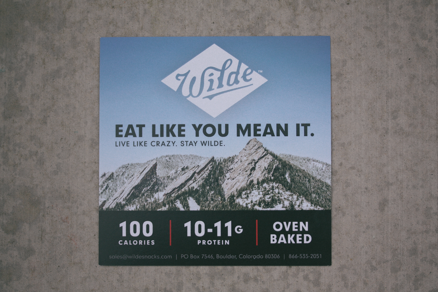 Wilde Snack Bars Card