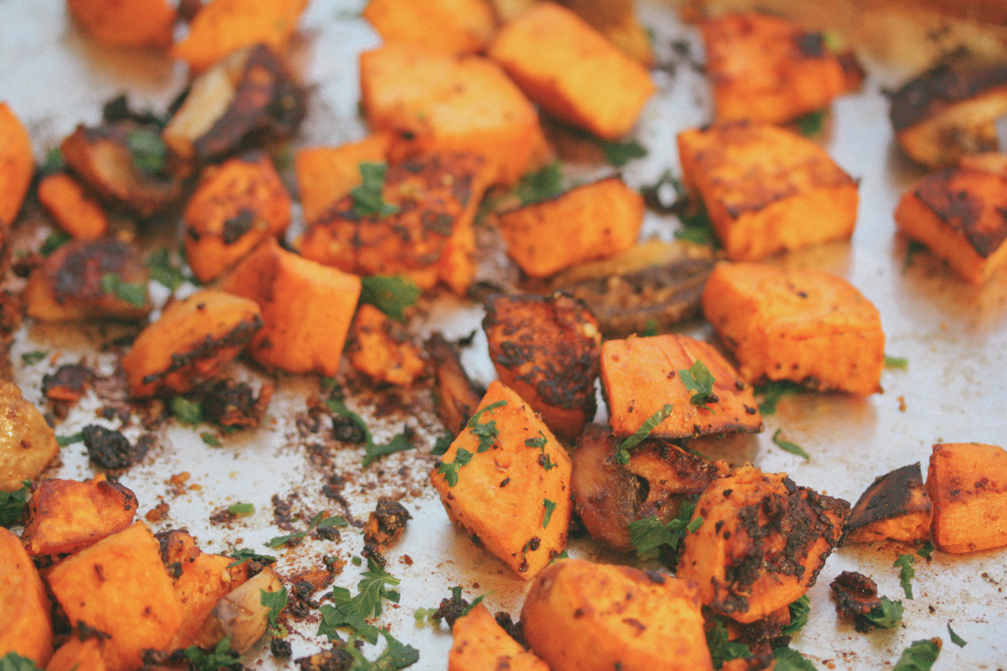 Roasted Miso Mushroom & Sweet Potato