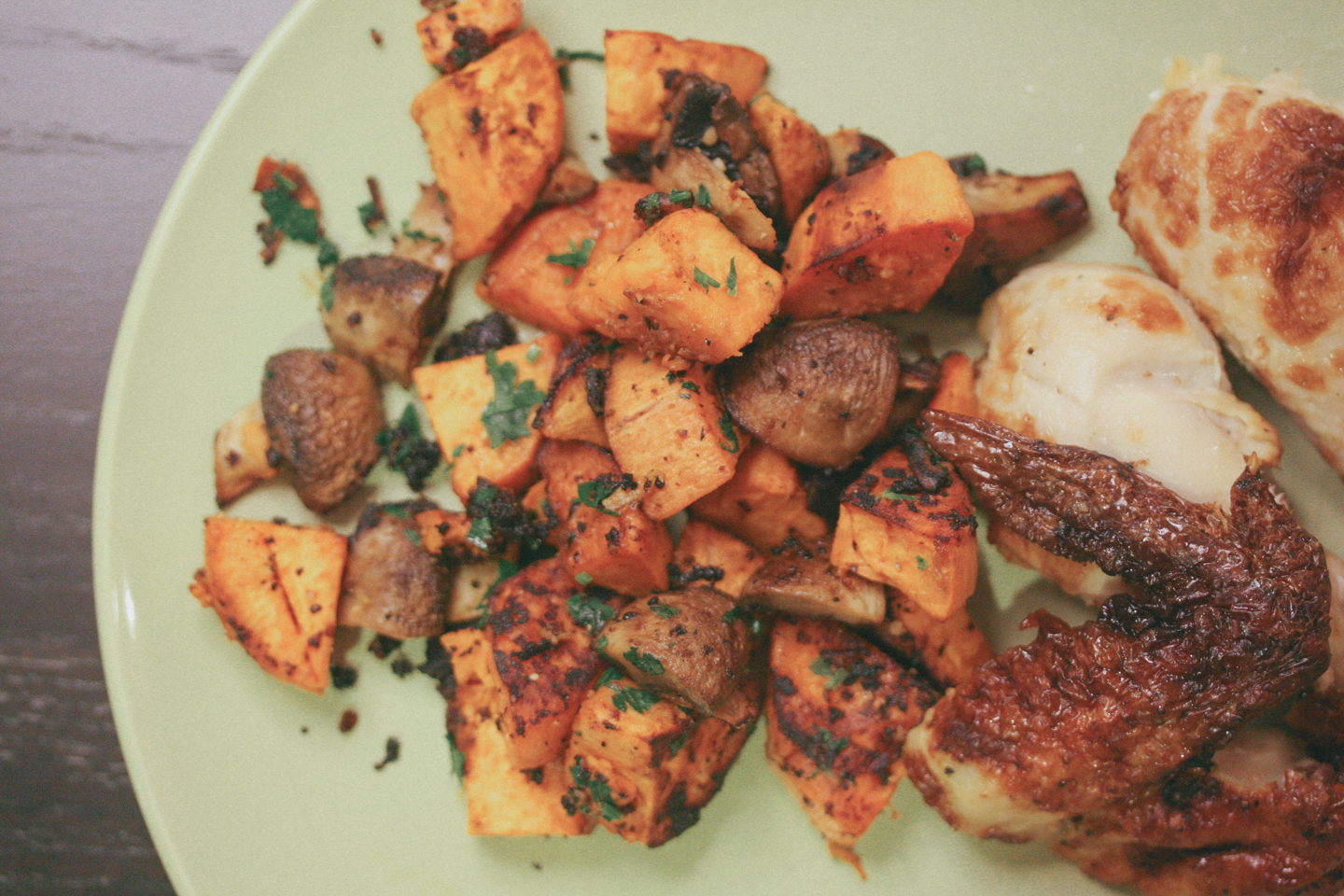 Roasted Miso Mushroom & Sweet Potato