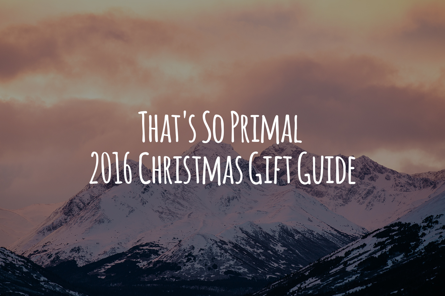 That's So Primal 2016 Christmas Gift Guide