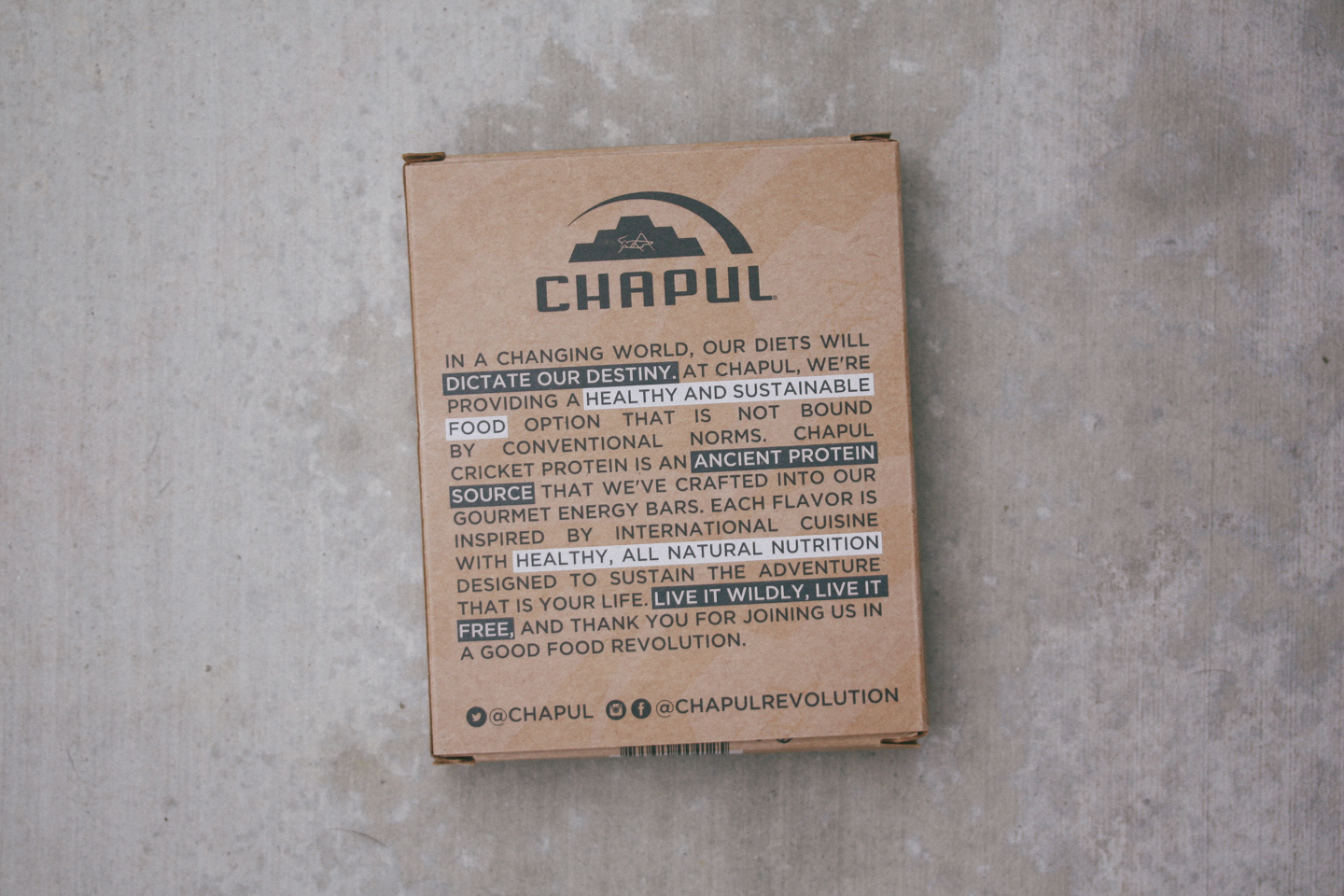 Reformulated Chapul Cricket Bar Review